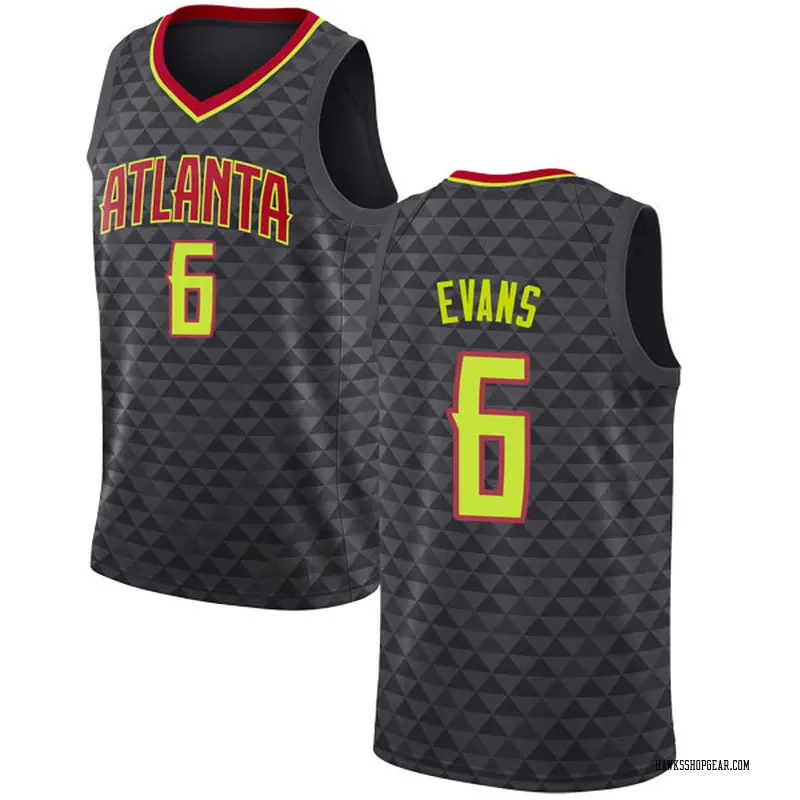 Nike Atlanta Hawks Swingman Black Jeremy Evans Jersey - Icon Edition ...