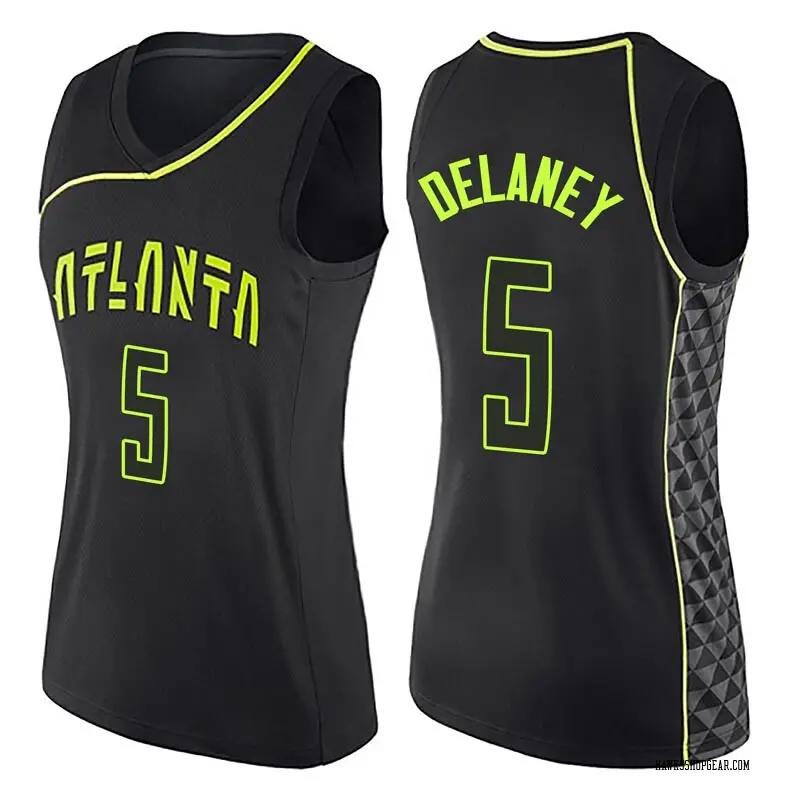 Nike Atlanta Hawks Swingman Black Malcolm Delaney City ...